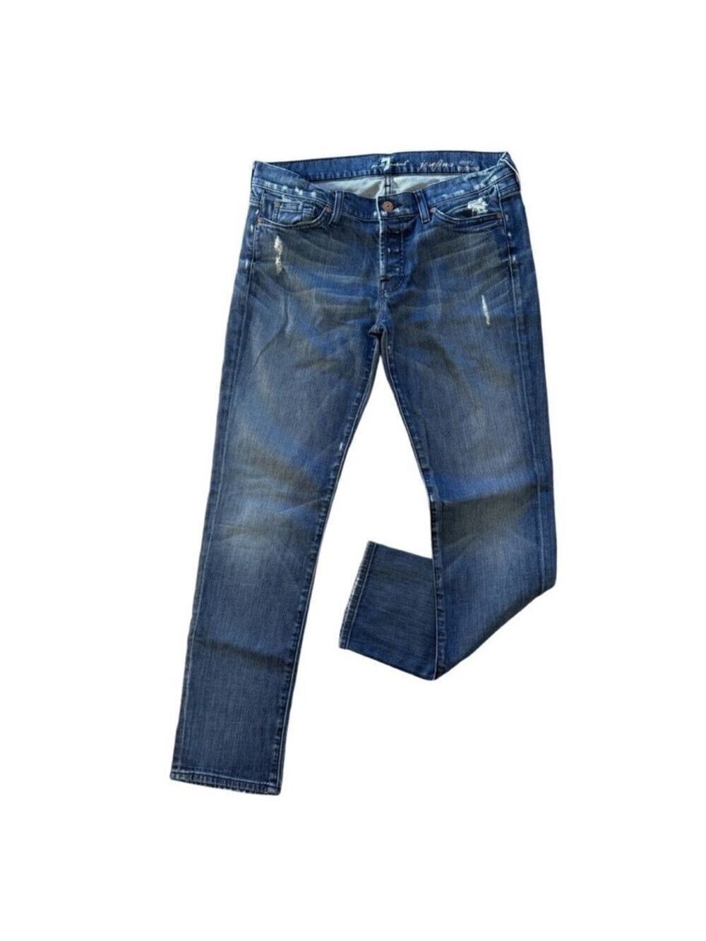 7 For All Mankind Josefina Skinny Boyfriend Jeans Size 28